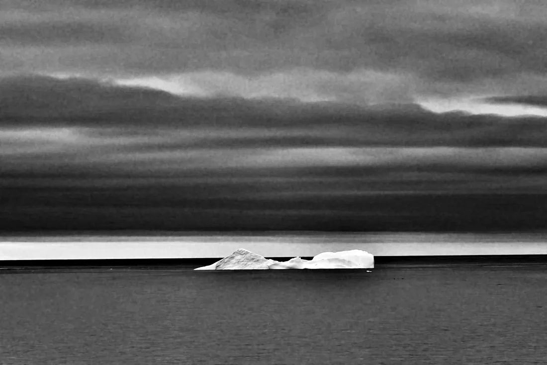 Iceberg at the blue hour